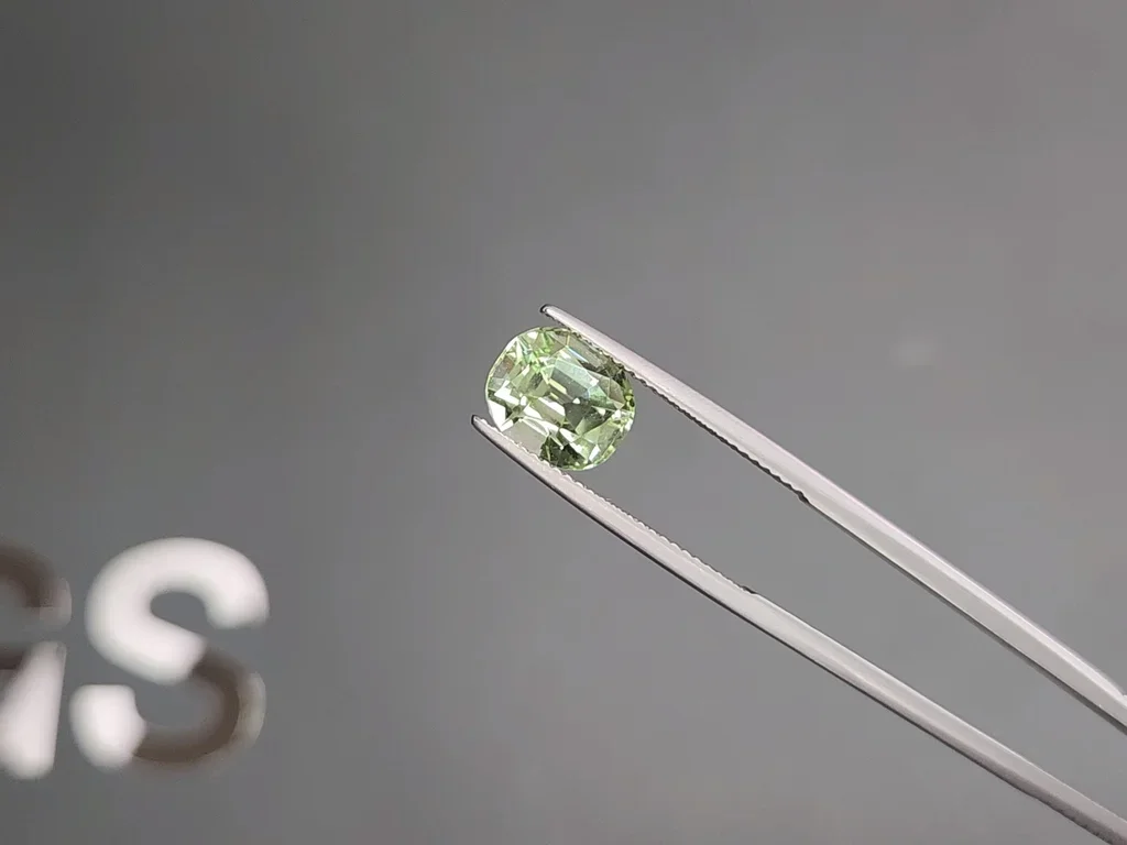 Mint tourmaline in oval cut 3.62 carats, Africa Image №3