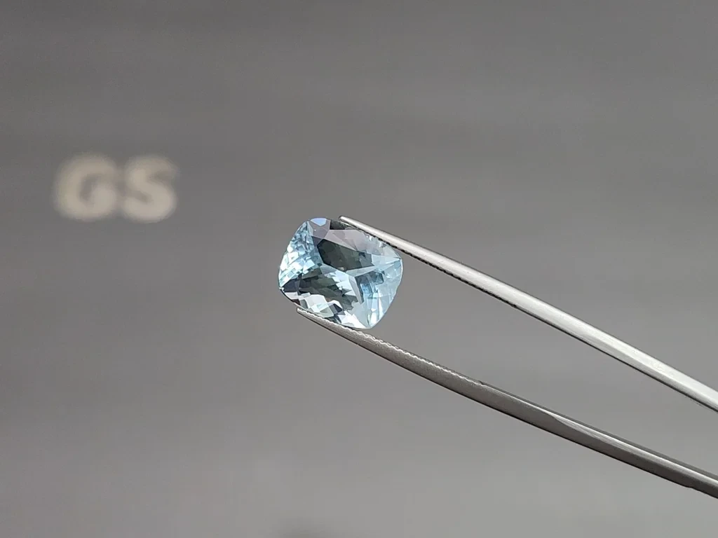 Aquamarine cushion cut 4.79 carats, Madagascar  Image №3