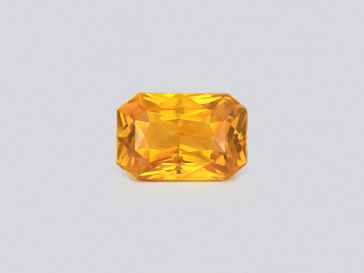 Yellow sapphire radiant cut 3.54 carats,  Madagascar photo