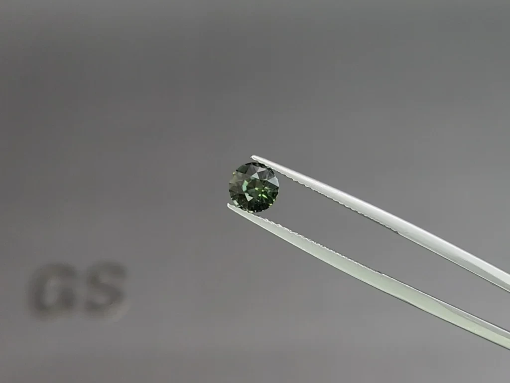 SapphireTeal round cut 1.56 carats, Madagascar Image №3