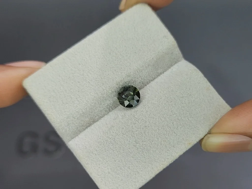 SapphireTeal round cut 1.56 carats, Madagascar Image №4