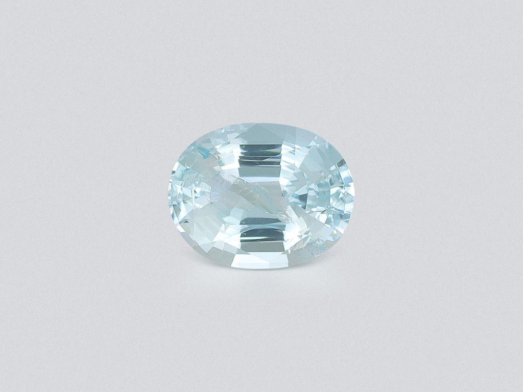 Aquamarine oval cut 1.21 carats, Madagascar  Image №1