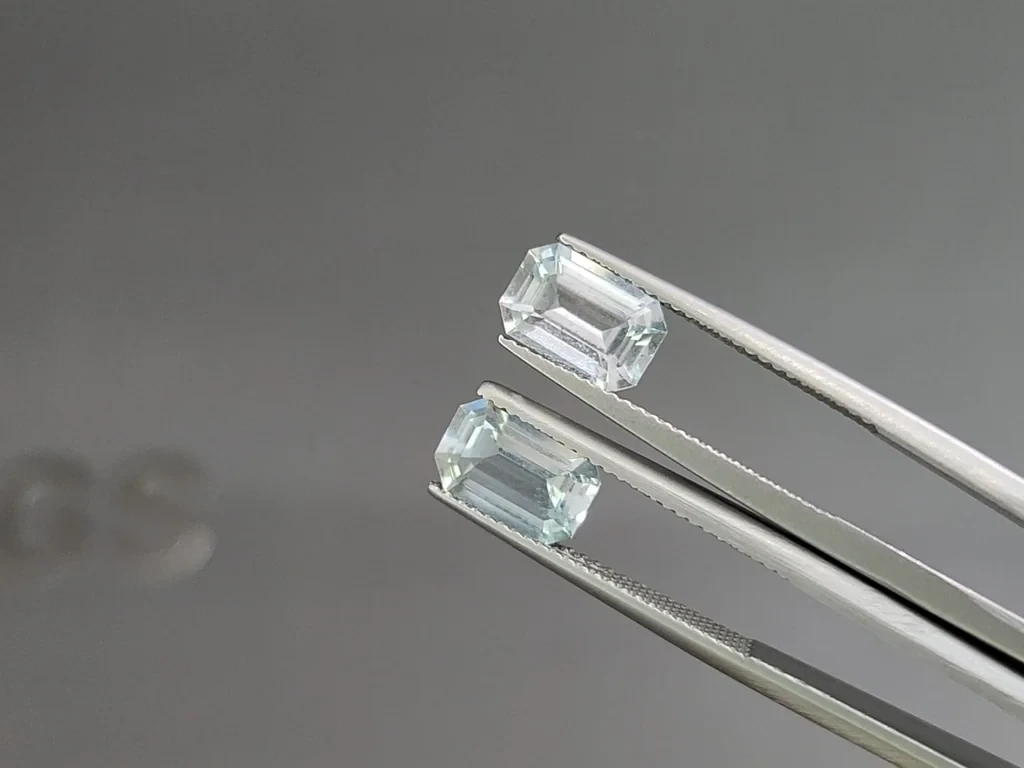 Set of aquamarines octagon cut 5.24 carats, Madagascar Image №4