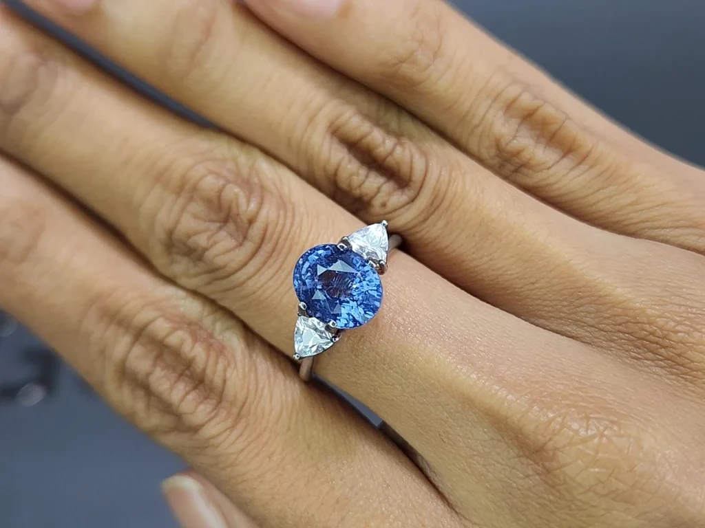 Cobalt spinel oval cut 3.58 carats, Tanzania Image №5