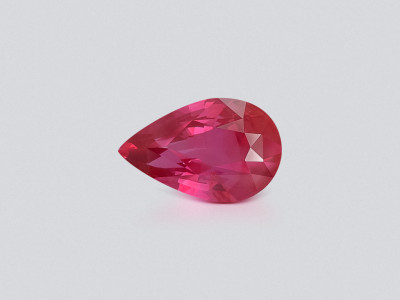 Unheated ruby pear cut 1.04 carats, Mozambique photo