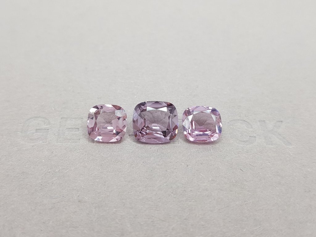 Cushion cut lilac spinel set 4.85 ct Image №1