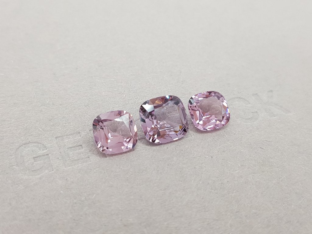 Cushion cut lilac spinel set 4.85 ct Image №2