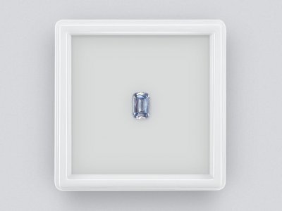 Cushion cut Burmese bluish-gray spinel 1.13 ct photo
