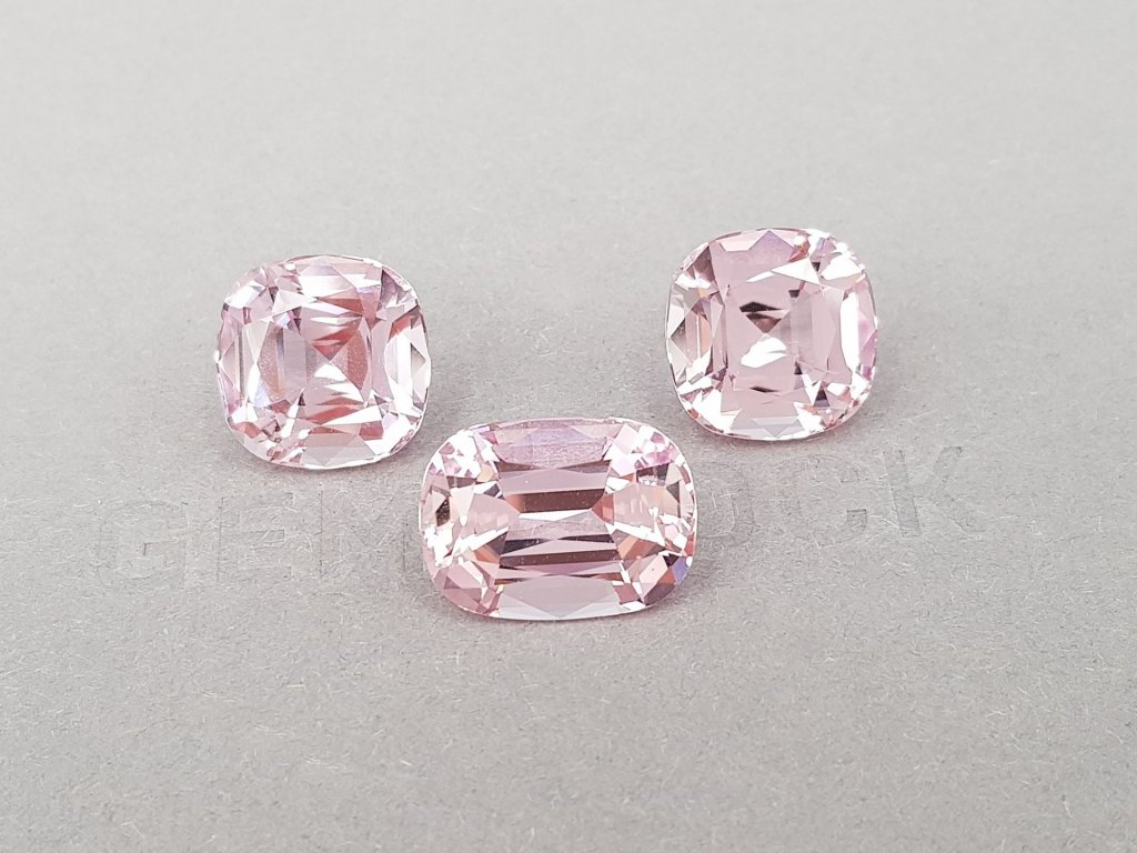 Pink morganite set in cushion cut 23.37 ct, Mozambique Image №3