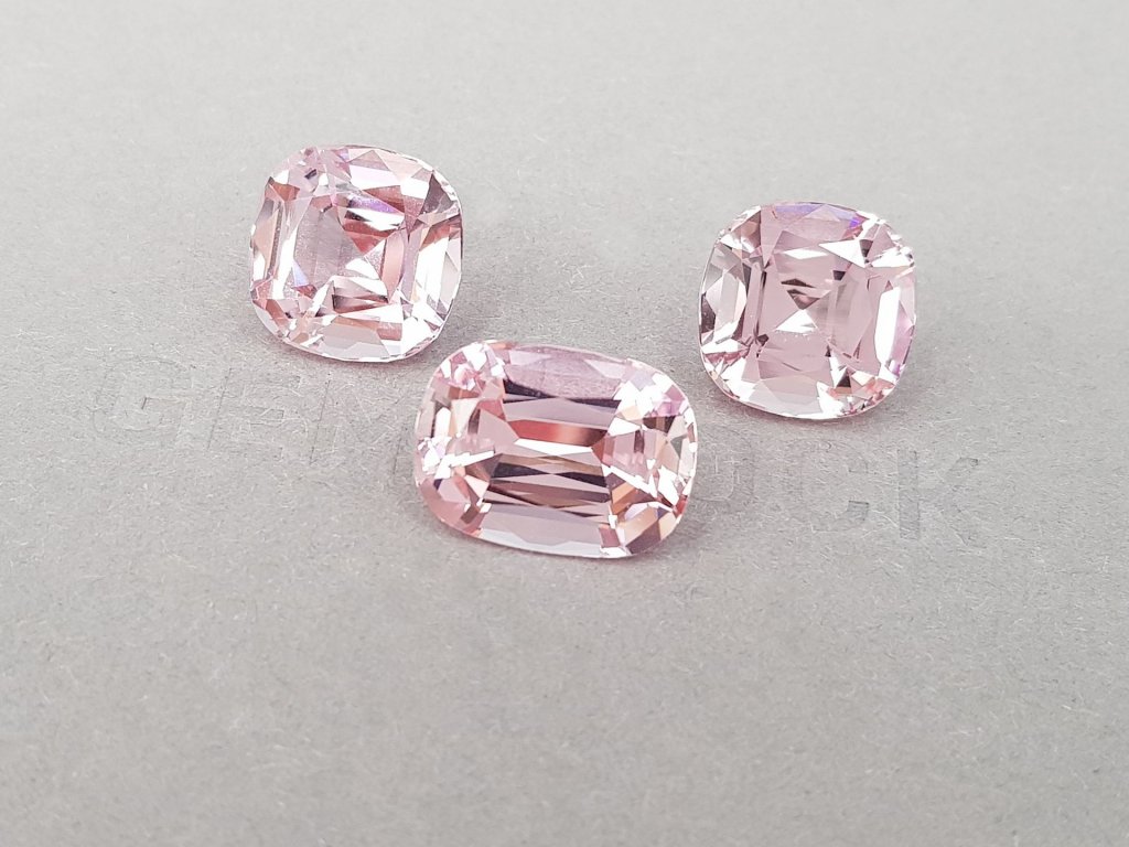 Pink morganite set in cushion cut 23.37 ct, Mozambique Image №4