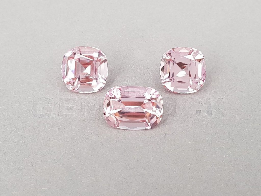 Pink morganite set in cushion cut 23.37 ct, Mozambique Image №2