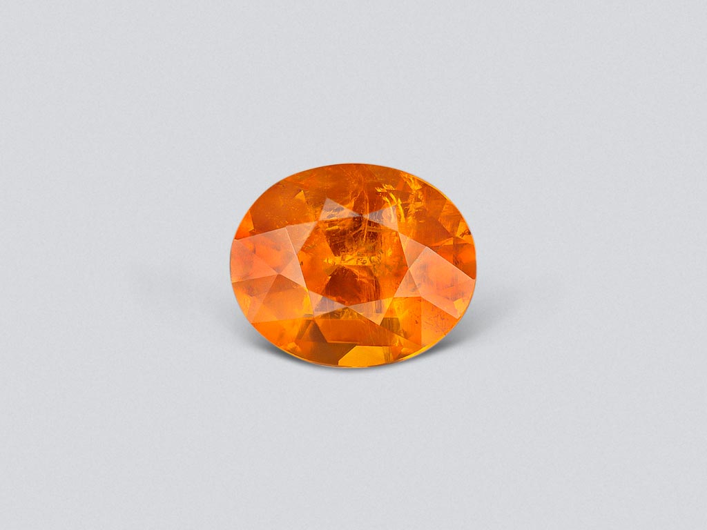 Fanta color spessartine garnet 2.70 ct in oval cut, Tanzania Image №1