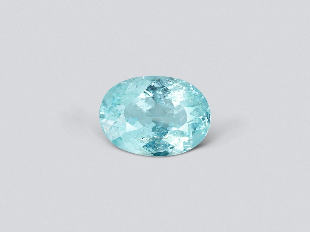Bluish-green Paraiba tourmaline in oval cut 2.35 ct, Mozambique Image №1