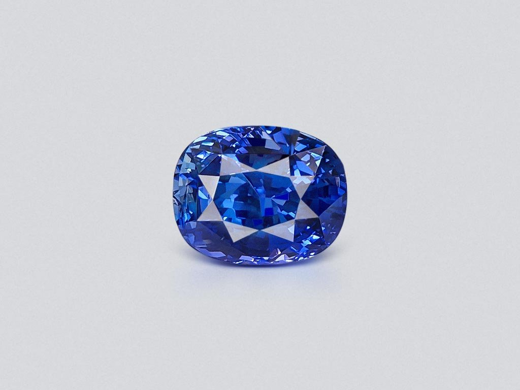 Untreated cushion cut cornflower blue sapphire 8.52 carats, Sri Lanka Image №1