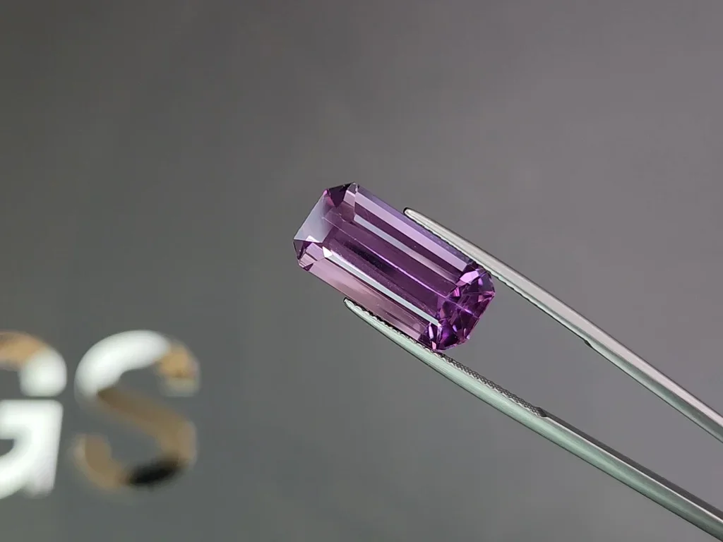 Octagon cut kunzite 14.06 carats, Afghanistan   Image №3