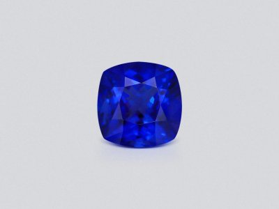 Royal Blue color tanzanite in cushion cut 26.92 carats, Tanzania photo