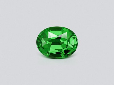 Neon Green tsavorite garnet in oval cut 2.22 carats, Tanzania photo