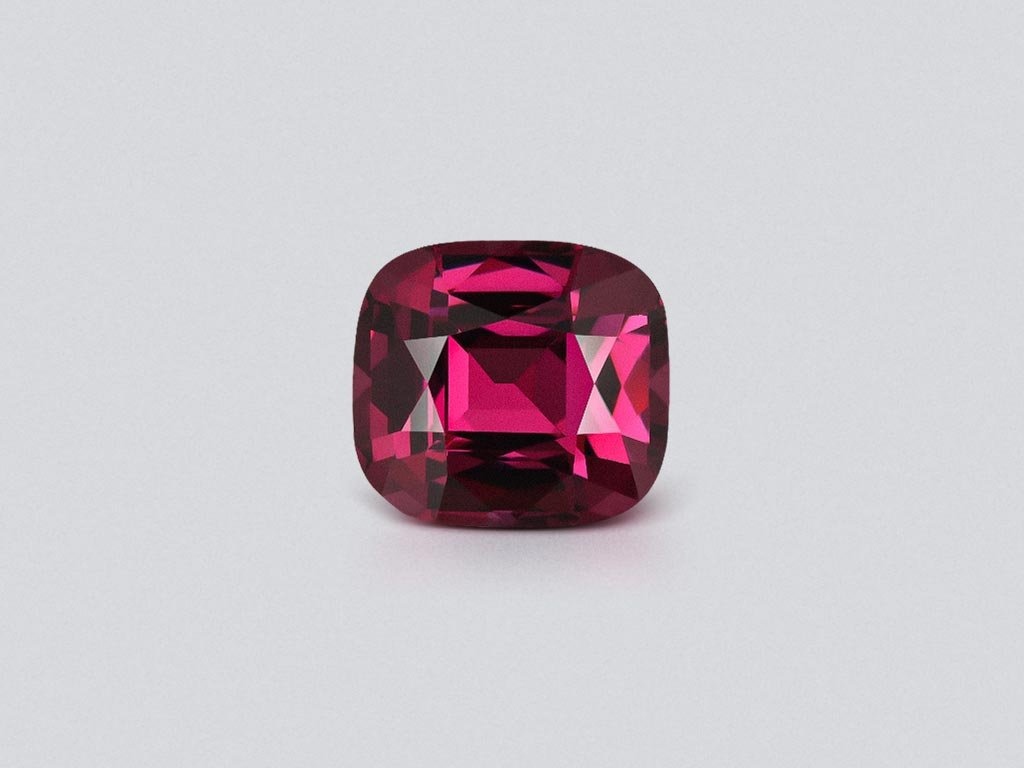Purple spinel 4.48 carats cushion cut 4.48 carats, Burma Image №1