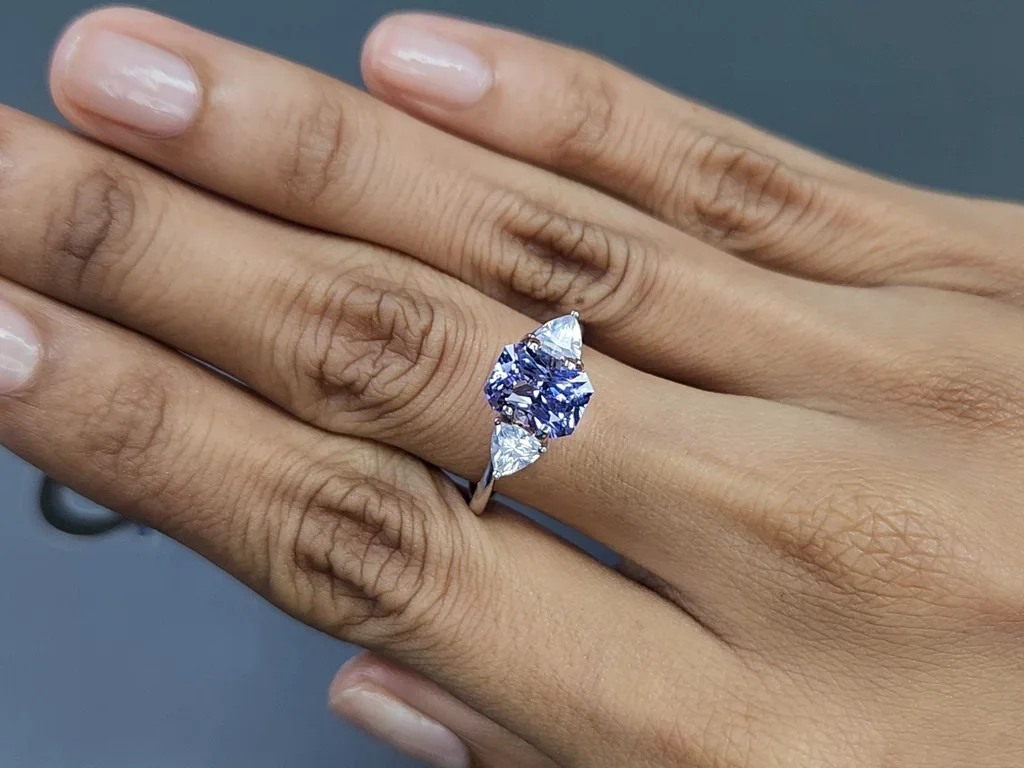 Lavender spinel radiant cut 2.05 carats, Tanzania Image №5