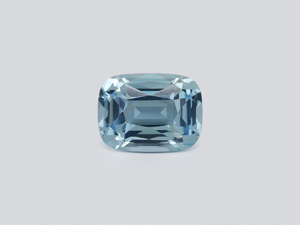 Aquamarine cushion cut 4.34 carats, Madagascar  Image №1