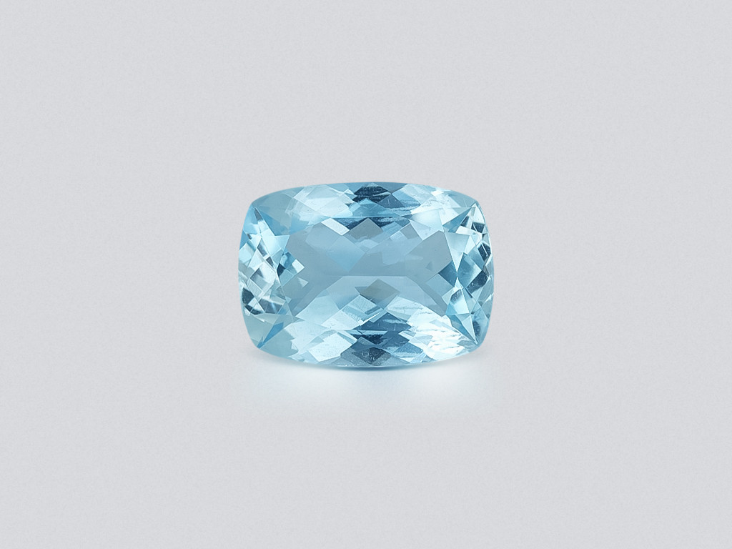 Aquamarine cushion cut 3.94 carats, Madagascar  Image №1