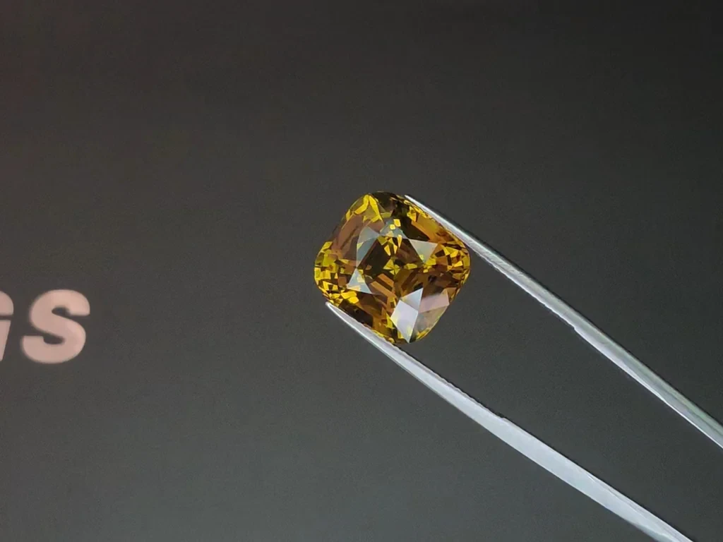Large chrysoberyl cushion cut 14.12 carats, Sri Lanka Image №3