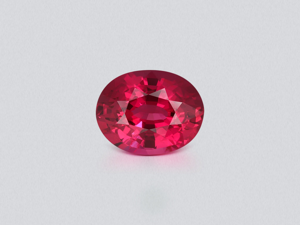 Unheated ruby Intense Red oval cut 1.19 carats, Mozambique Image №1