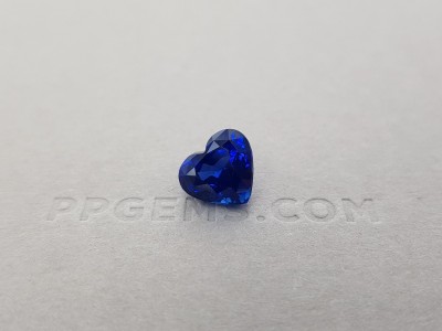 Heart cut blue sapphire 5.34 ct, Sri Lanka photo