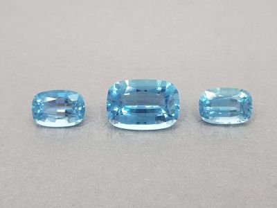 Cushion cut aquamarine set 22.13 ct photo