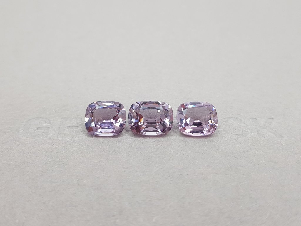 Set of lavender spinel from Burma 5.58 ct Image №2