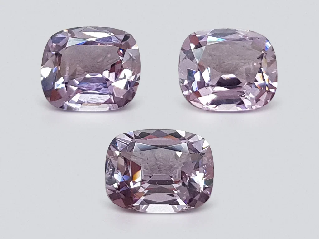 Set of lavender spinel from Burma 5.58 ct Image №1