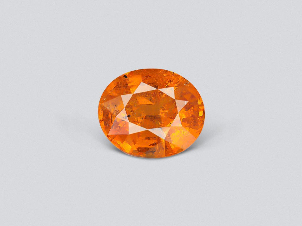 Fanta color spessartine garnet in oval cut 3.75 ct, Tanzania Image №1