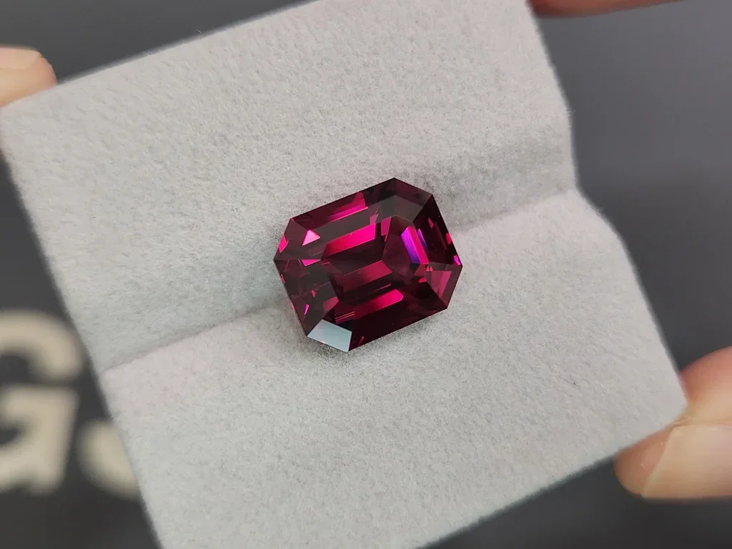 Garnet  rhodolite octagon cut 10.05 carats, Sri Lanka Image №4