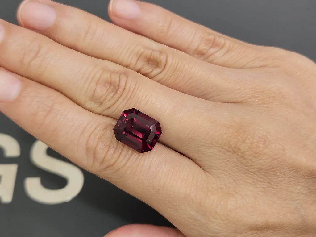 Garnet  rhodolite octagon cut 10.05 carats, Sri Lanka Image №2