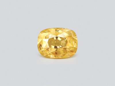 Unheated Pastel Yellow sapphire in cushion cut 1.53 carats, Sri Lanka photo