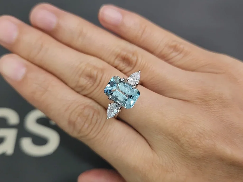 Aquamarine octagon cut 3.73 carats, Madagascar Image №5