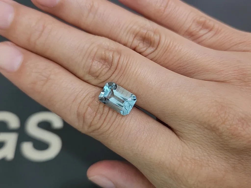 Aquamarine octagon cut 3.73 carats, Madagascar Image №2