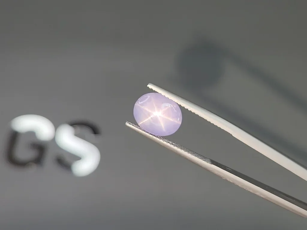 Unheated star sapphire cabochon cut 8.10 carats, Sri Lanka Image №5