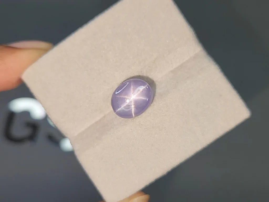 Unheated star sapphire cabochon cut 8.10 carats, Sri Lanka Image №7
