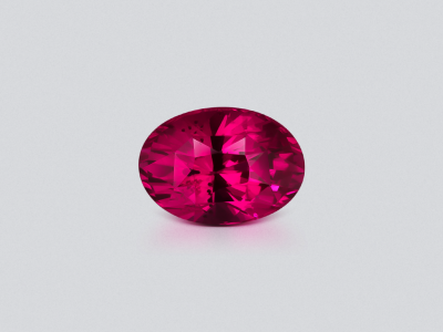 Unheated ruby Intense Red oval cut 1.08 carats, Mozambique  photo