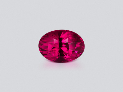 Unheated ruby Intense Red oval cut 1.08 carats, Mozambique  photo