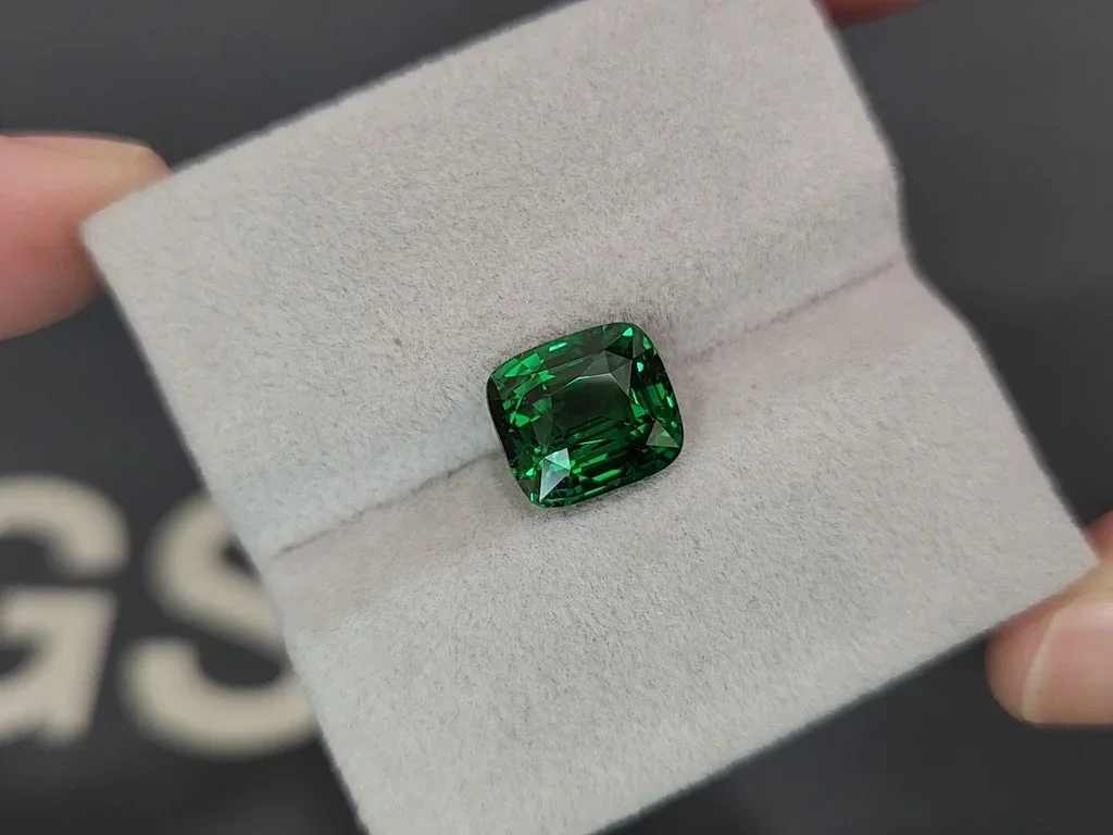 Tsavorite Vivid Green  cushion cut 5.03 carats, Tanzania  Image №4