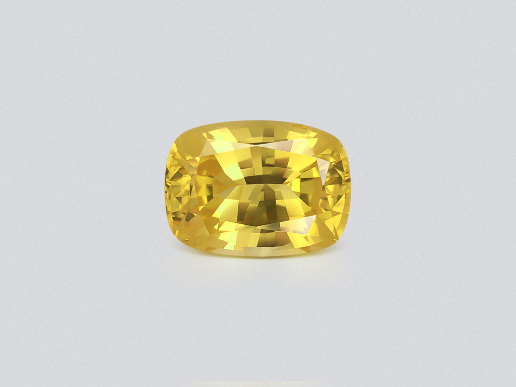 Unheated sapphire Vivid Yellow cushion cut 9.28 carats, Sri Lanka Image №1