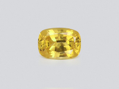 Unheated sapphire Vivid Yellow cushion cut 9.28 carats, Sri Lanka photo