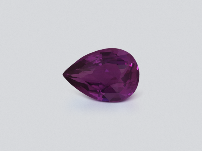 Unheated Vivid violet sapphire pear cut 1.53 carats,  Sri Lanka photo