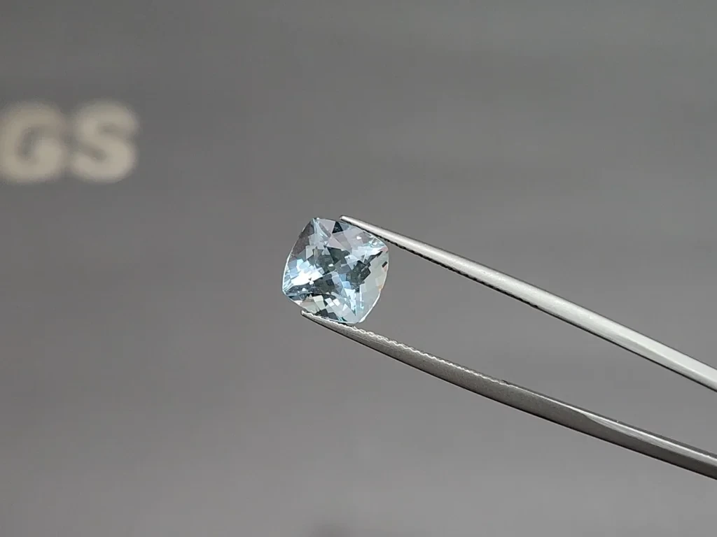 Aquamarine cushion cut 3.18 carats, Madagascar  Image №3