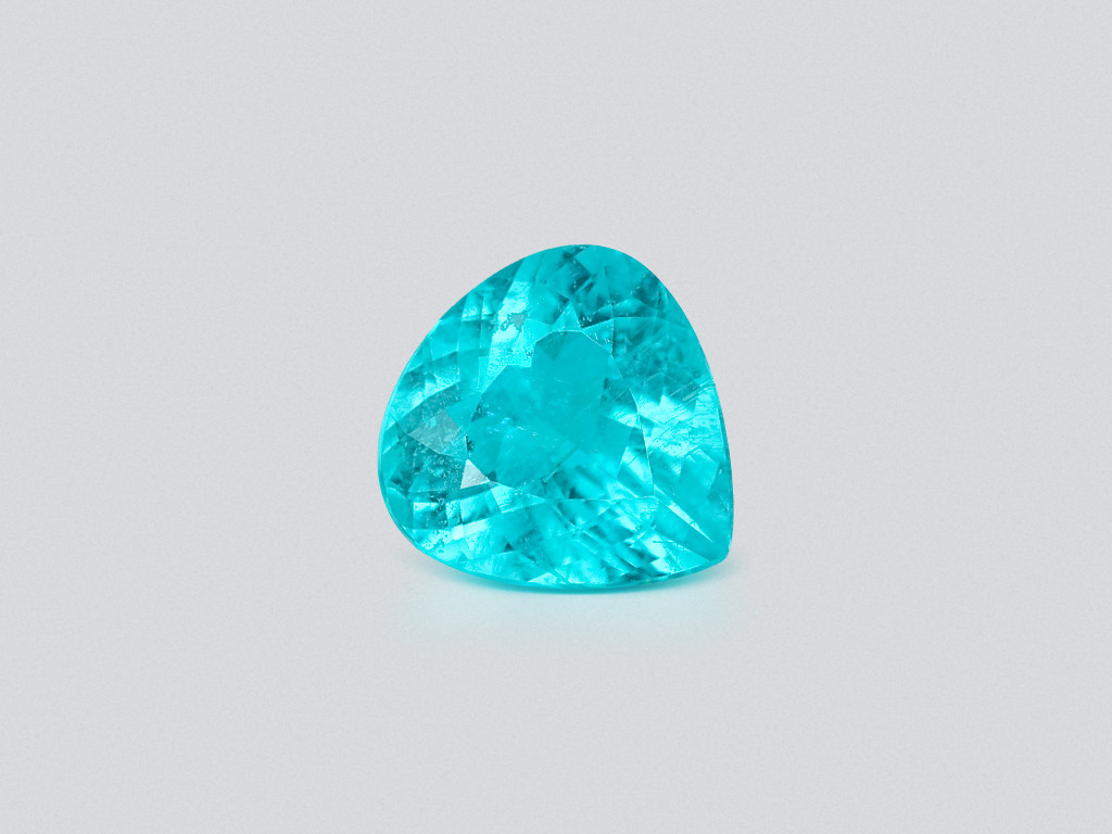 Neon blue Paraiba tourmaline in pear cut 4.49 carats, Mozambique Image №1