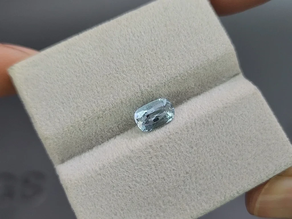 Aquamarine cushion cut 0.93 carats, Madagascar  Image №4