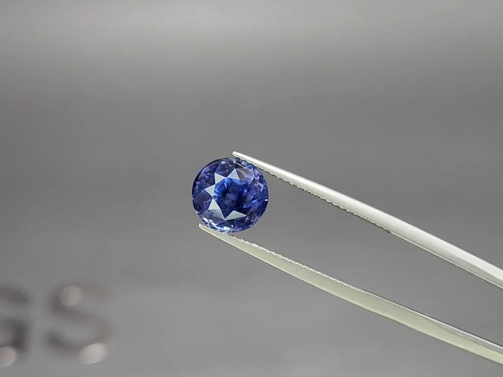 Unheated sapphire Cornflower Blue round cut 5.05 carats, Sri Lanka Image №3