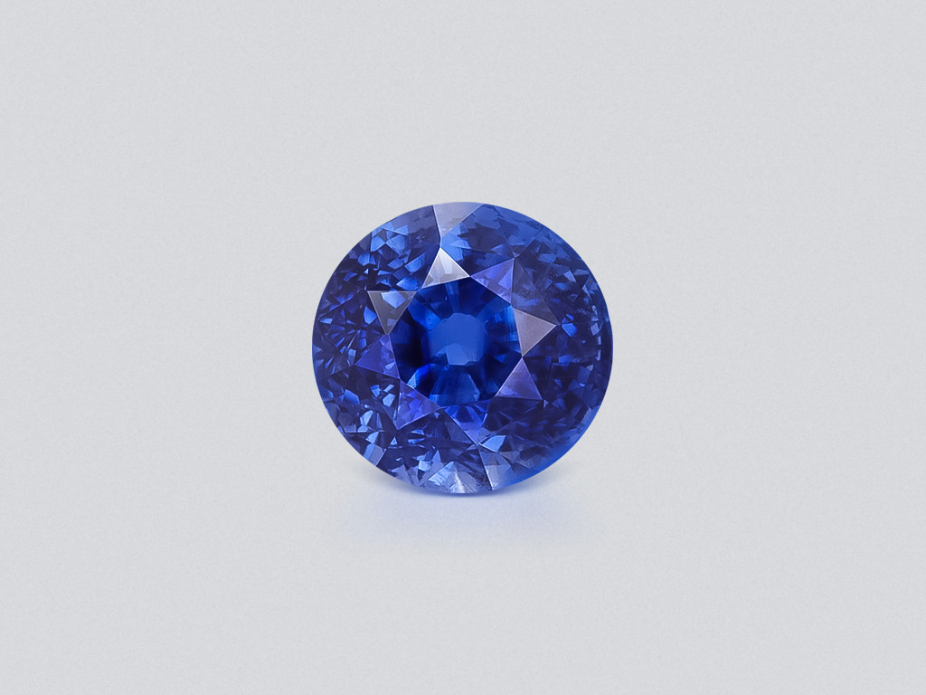 Unheated sapphire Cornflower Blue round cut 5.05 carats, Sri Lanka Image №1